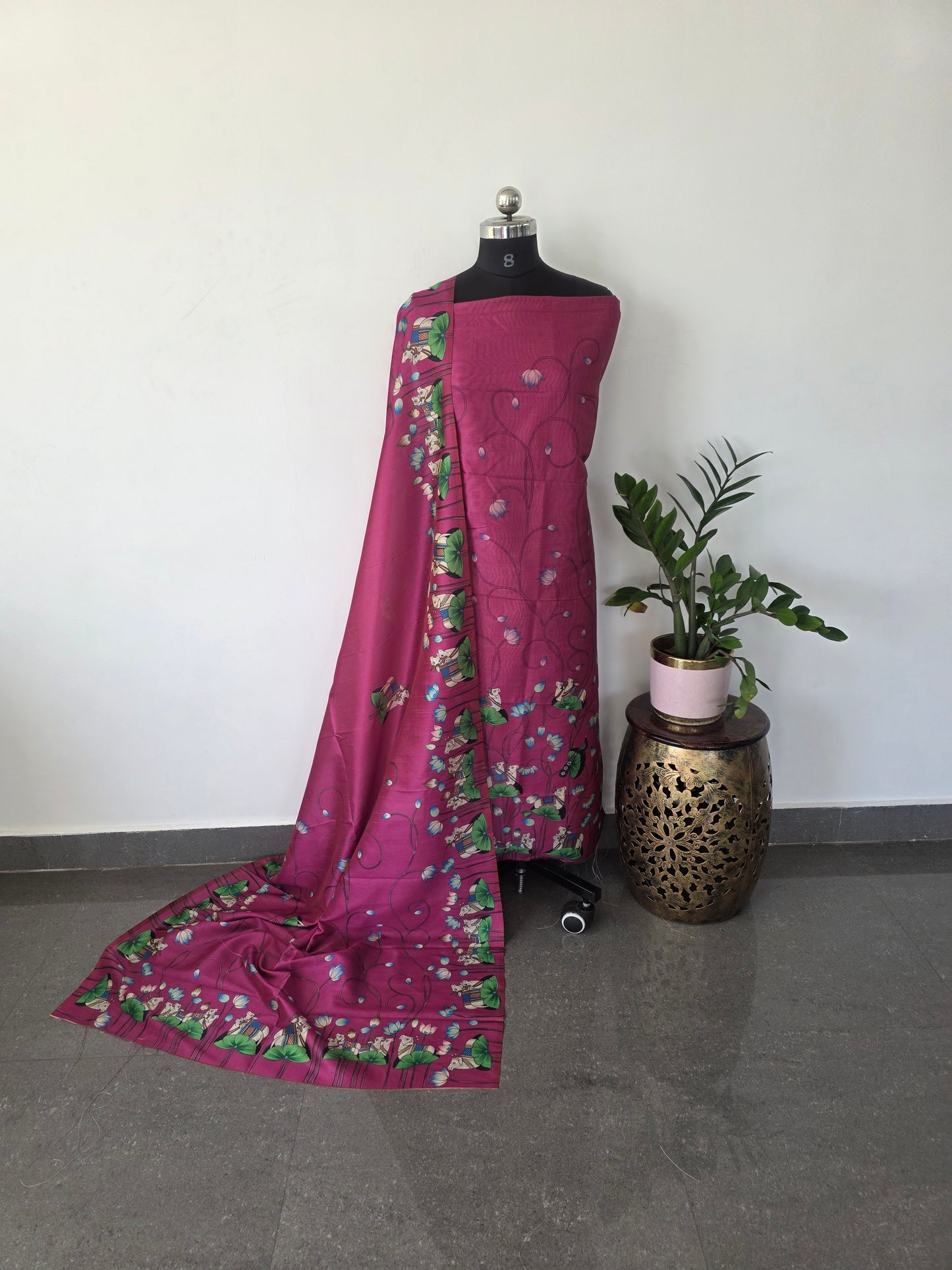 Fancy digital picwai kalamkari salwar set - pink