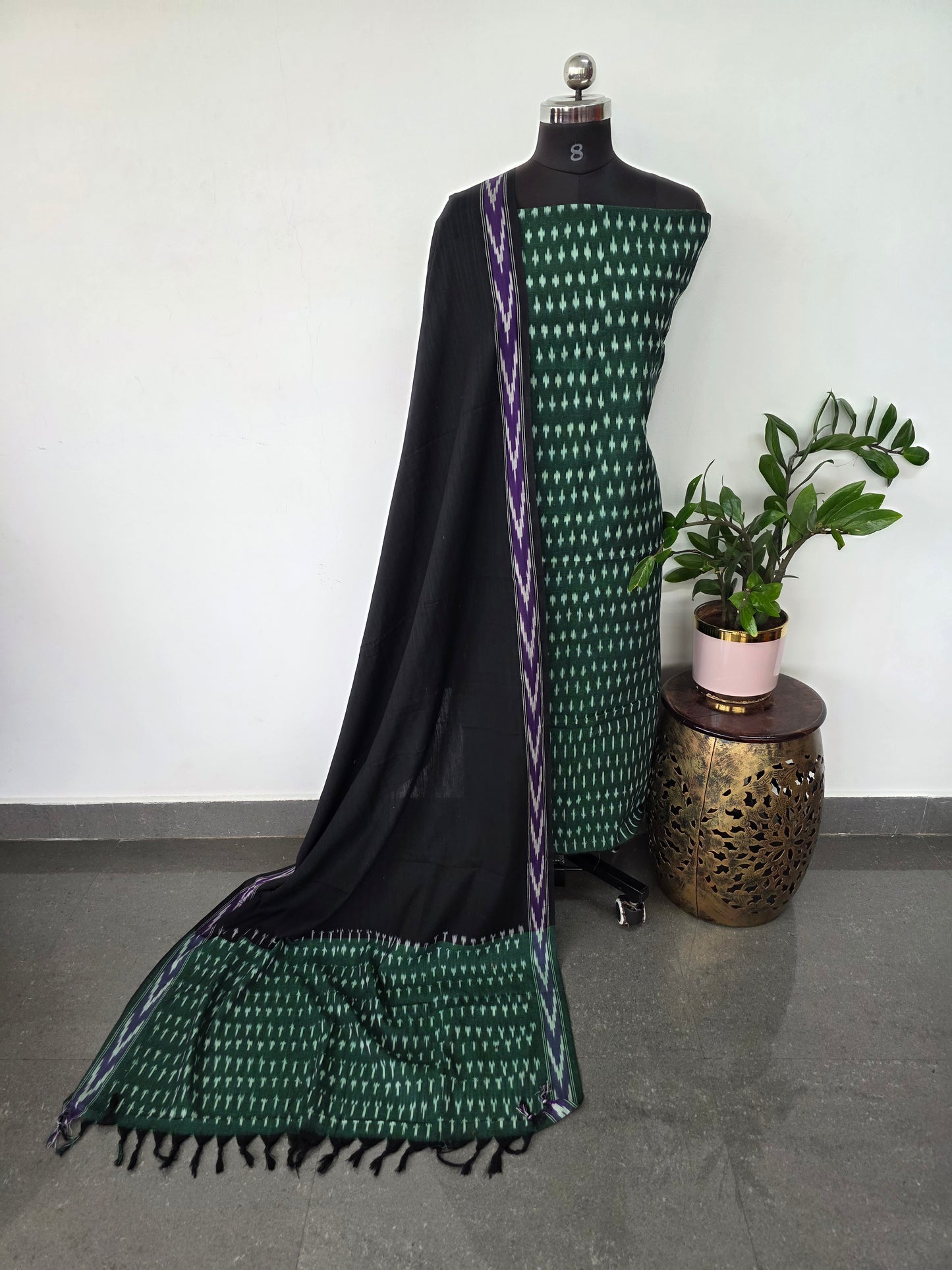 Pochampally ikkat cotton set - KK167