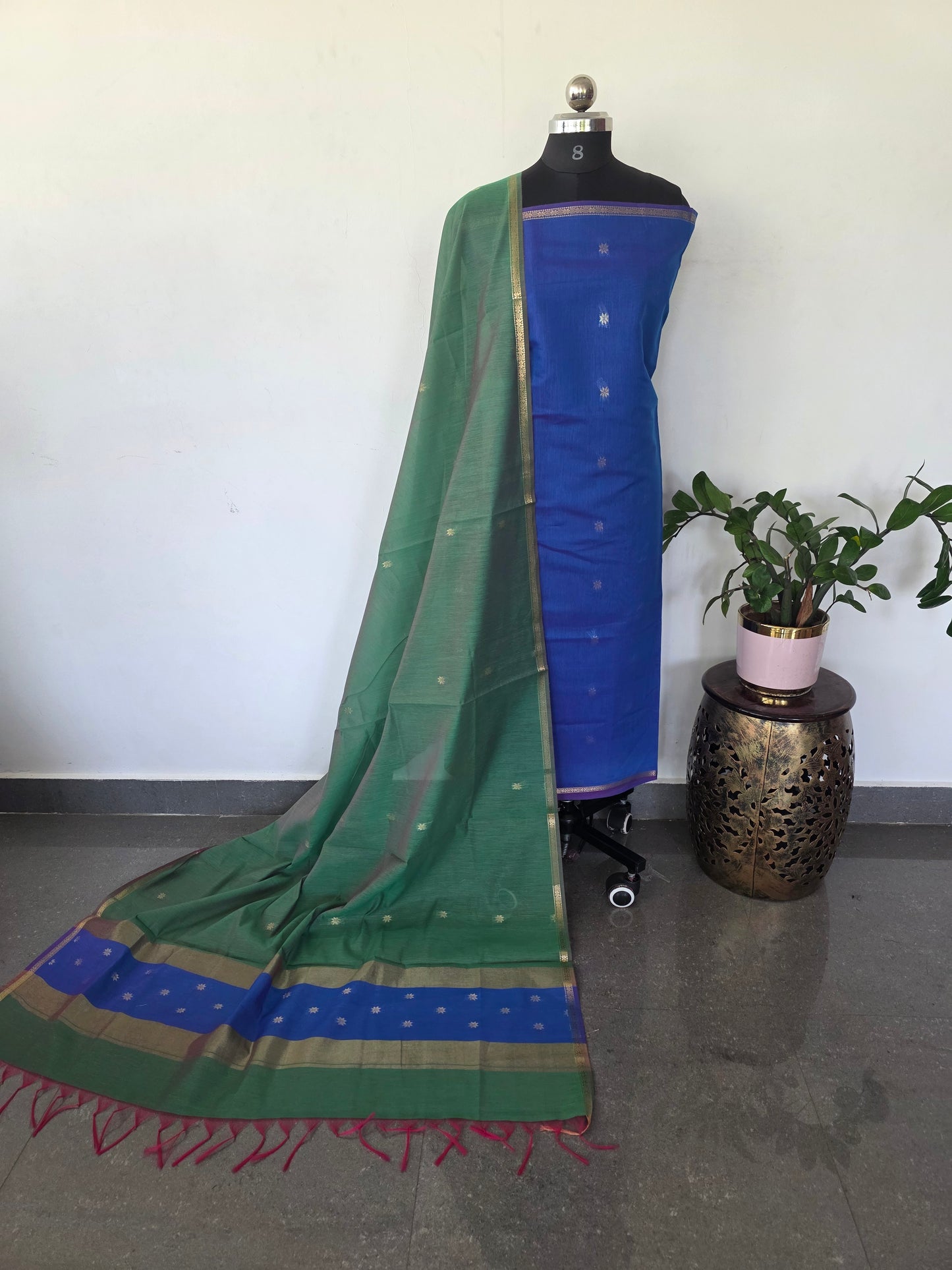 Semi Maheshwari silk salwar set - SM181