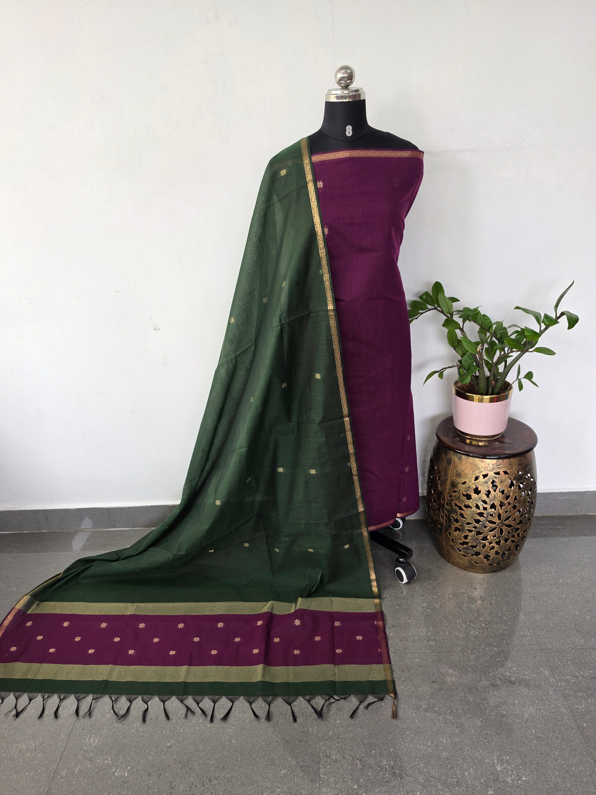 Semi Maheshwari silk set-SM327