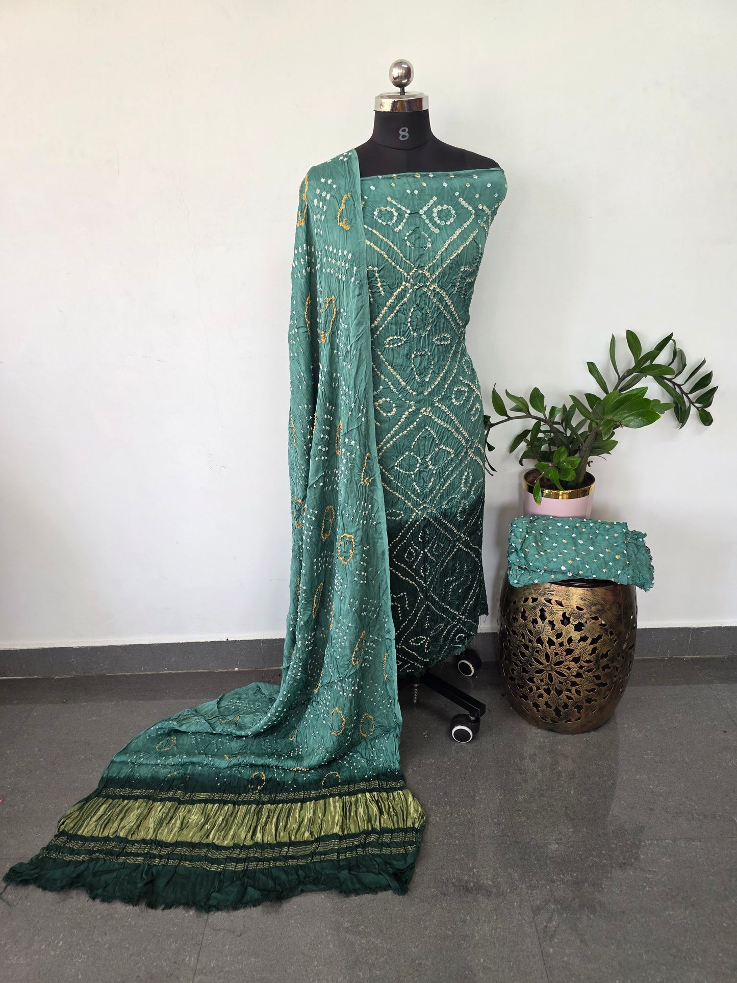 Handcrafted bandhani modal salwar set - BN64