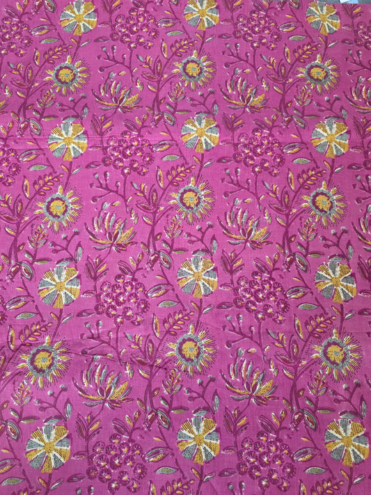 Jaipuri pure cotton running material (0.5 mtrs)-JA316