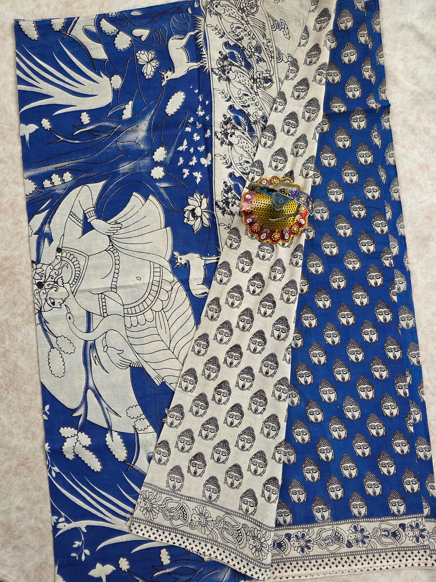 Pure kalamkari cotton saree - 18