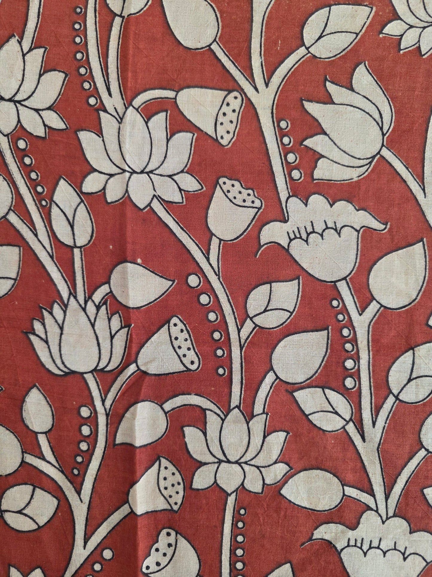 Pure Kalamkari Cotton Salwar Set (2.50 Metres) - Ak361