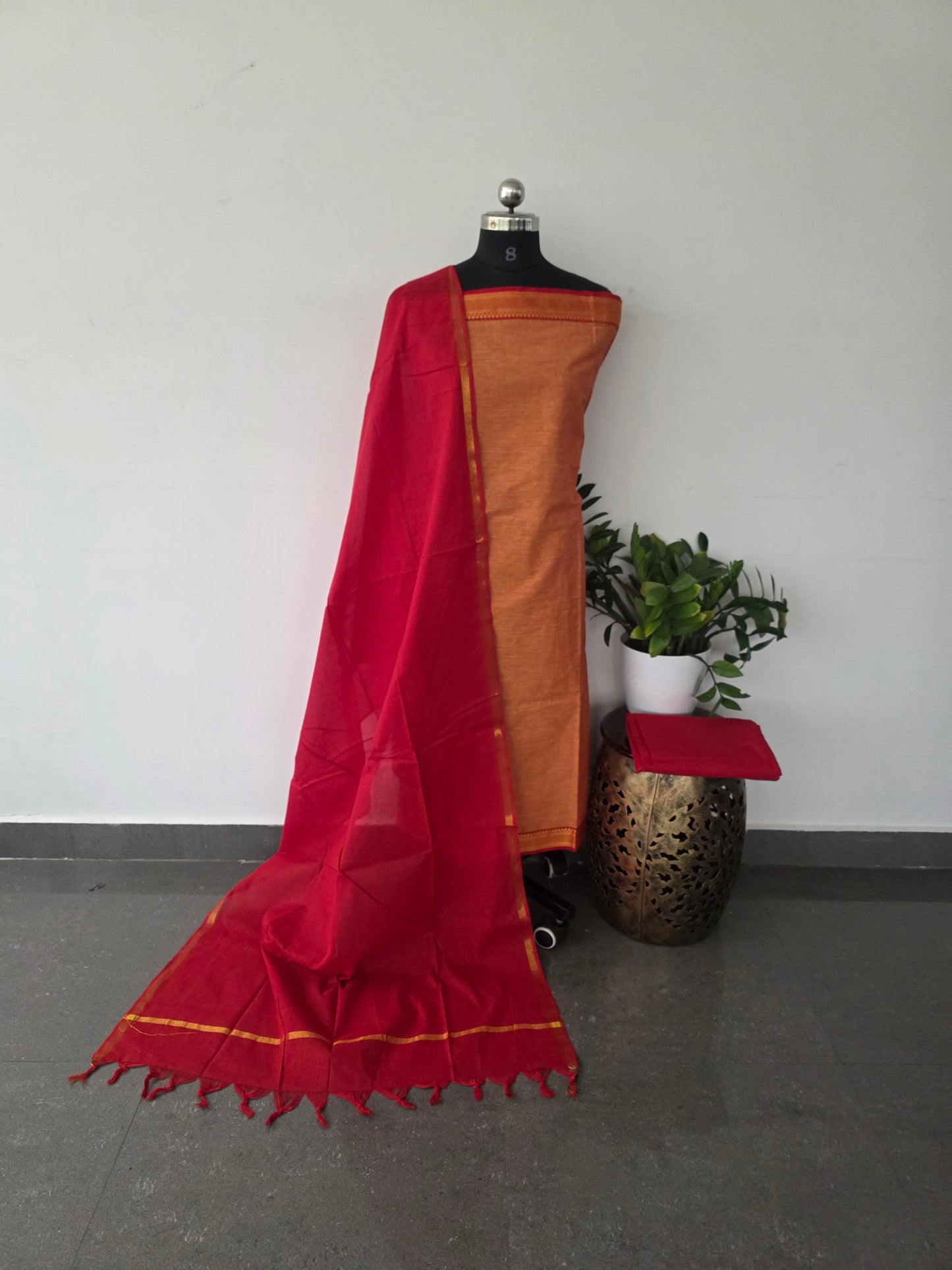 Pure handloom cotton set  -366