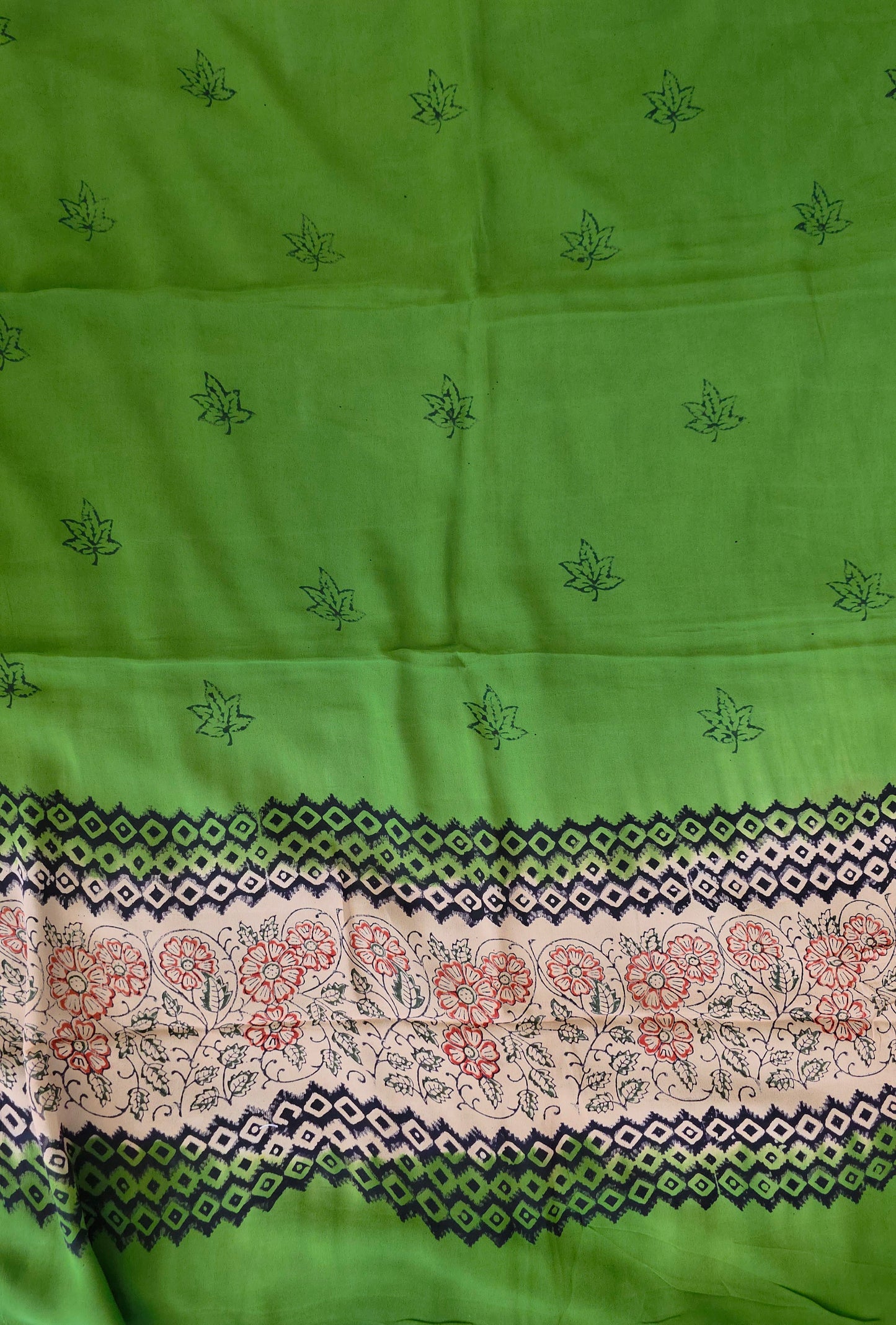 Handblock georgette salwar set - GE174