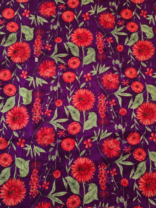 Jaipuri pure cotton running material (0.5 mtrs)-JA338