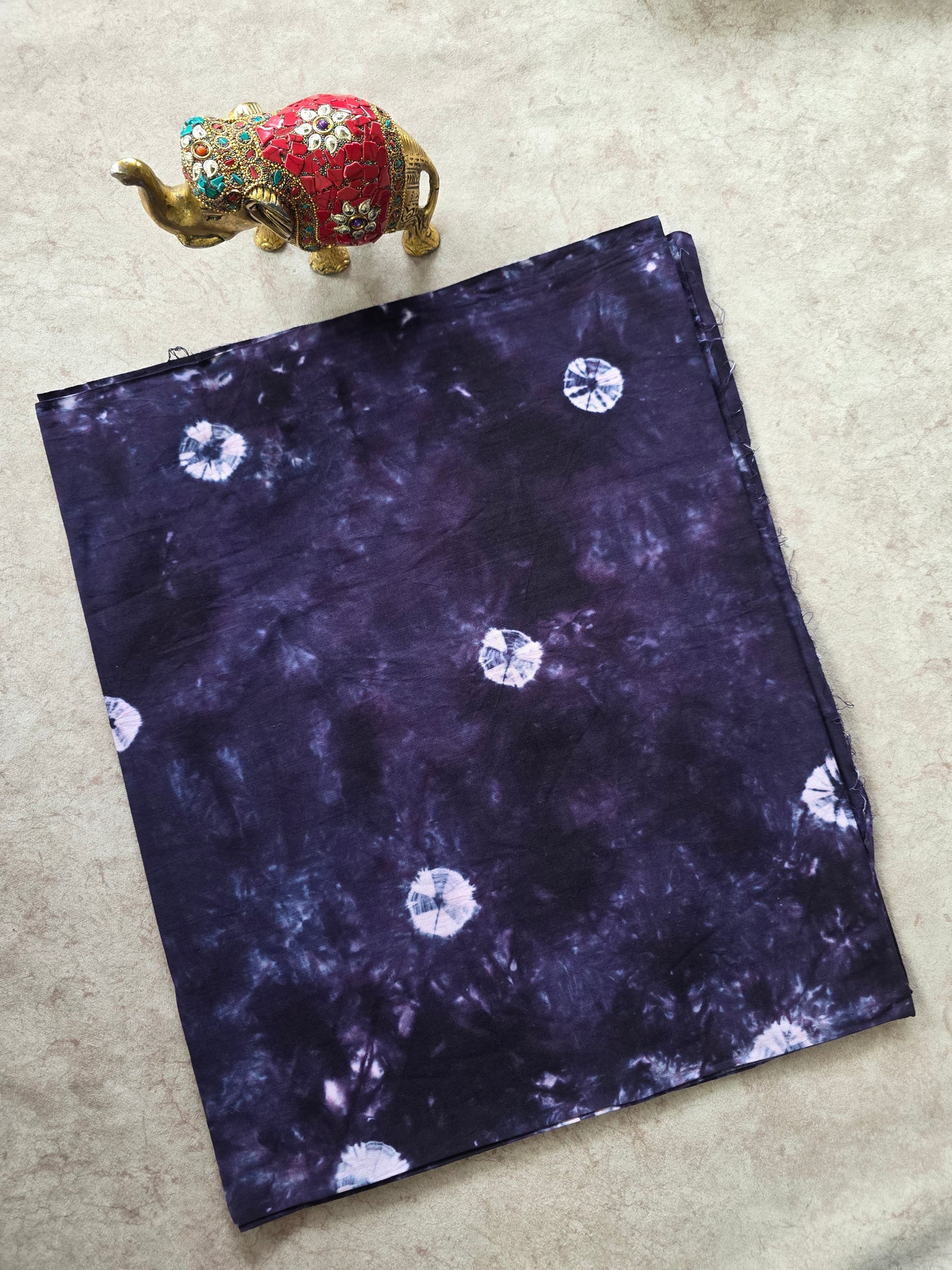 Tie & dye marbele print Batik Nighty fabric ( approxi 3 mtrs ) - NF33