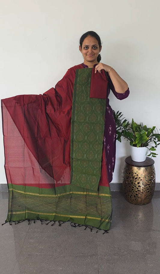 Pochampally full ikkat sico set - SA57