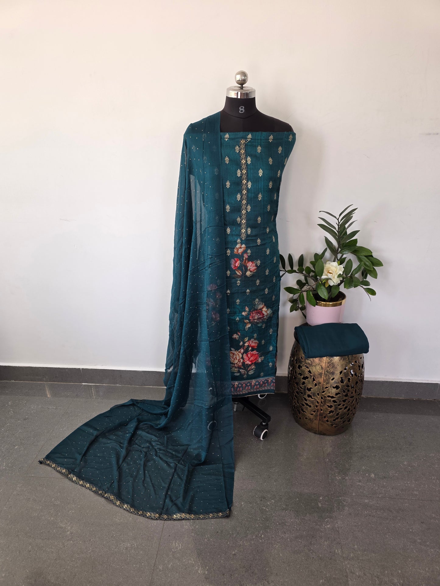 Viscose muslin silk set- VM32