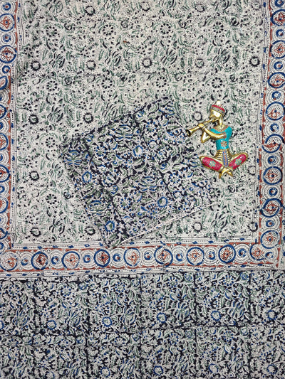 Handblock pure kalamkari cotton set(2 pcs)- AK528