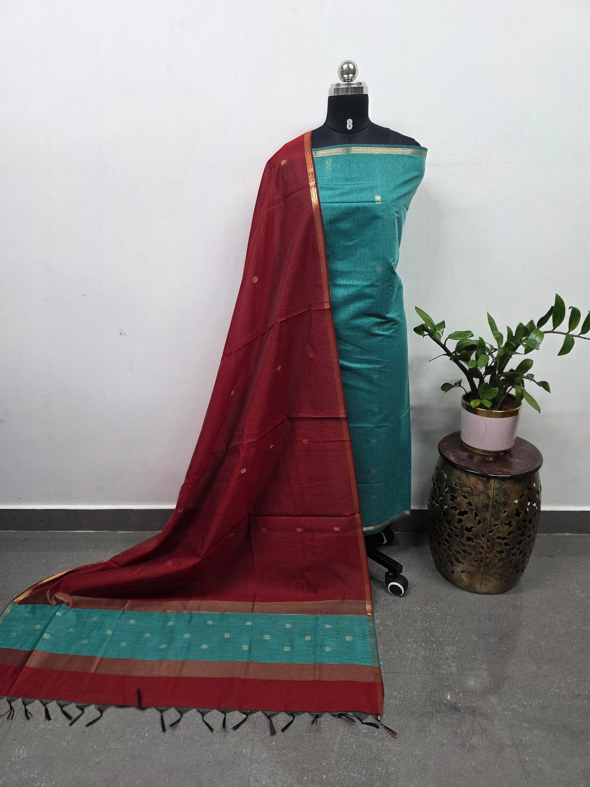 Semi Maheshwari silk set-SM378
