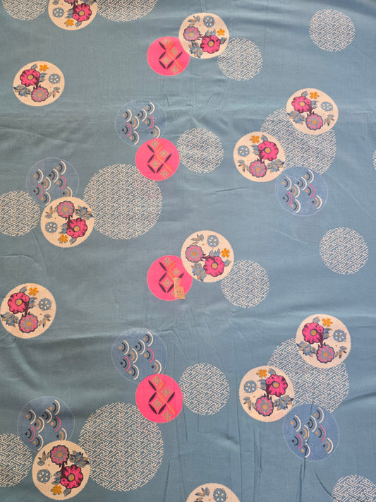 Jaipuri pure cotton running material (0.5 mtrs)-JA323
