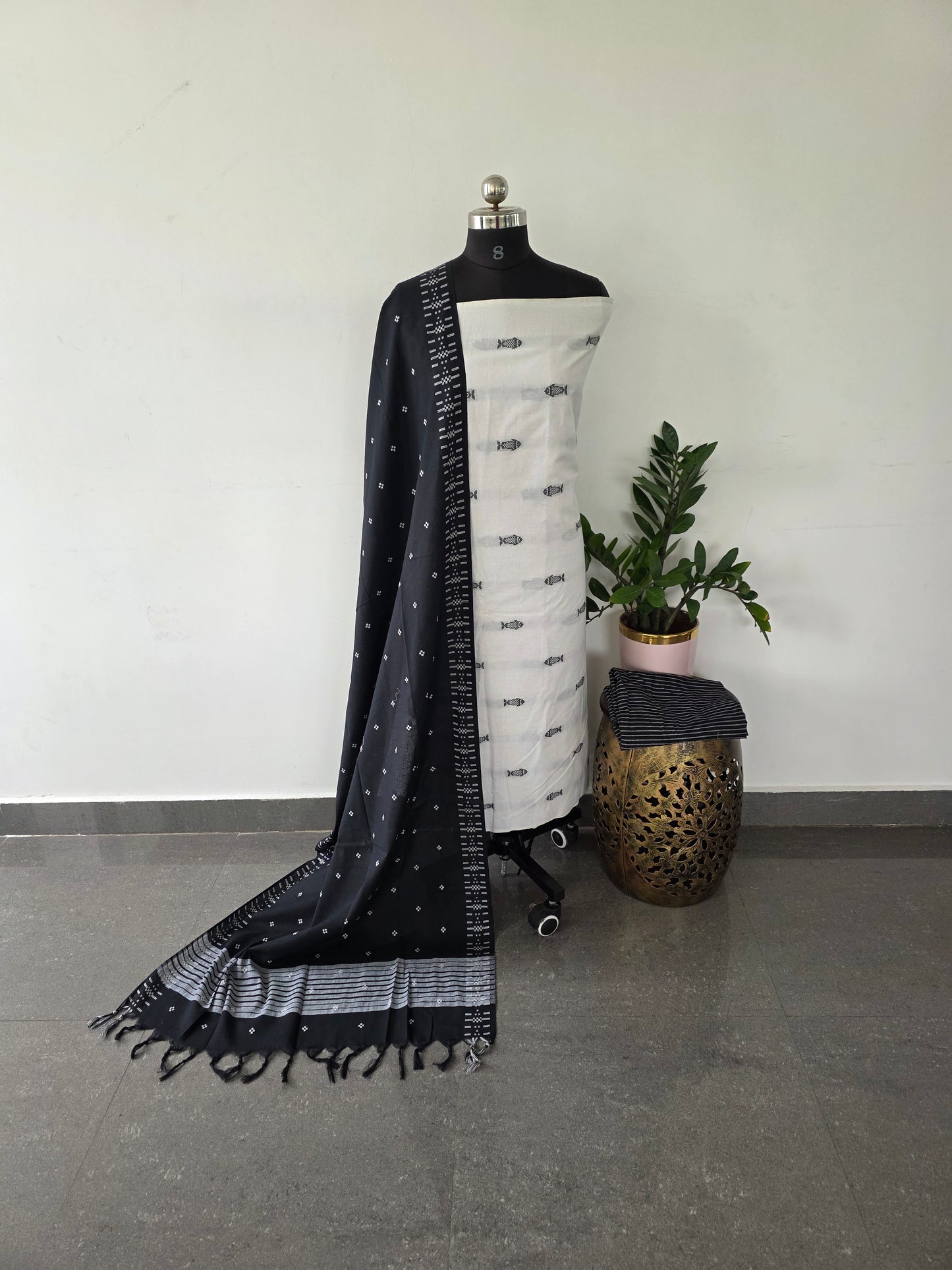 Mul handloom cotton set  - MA1