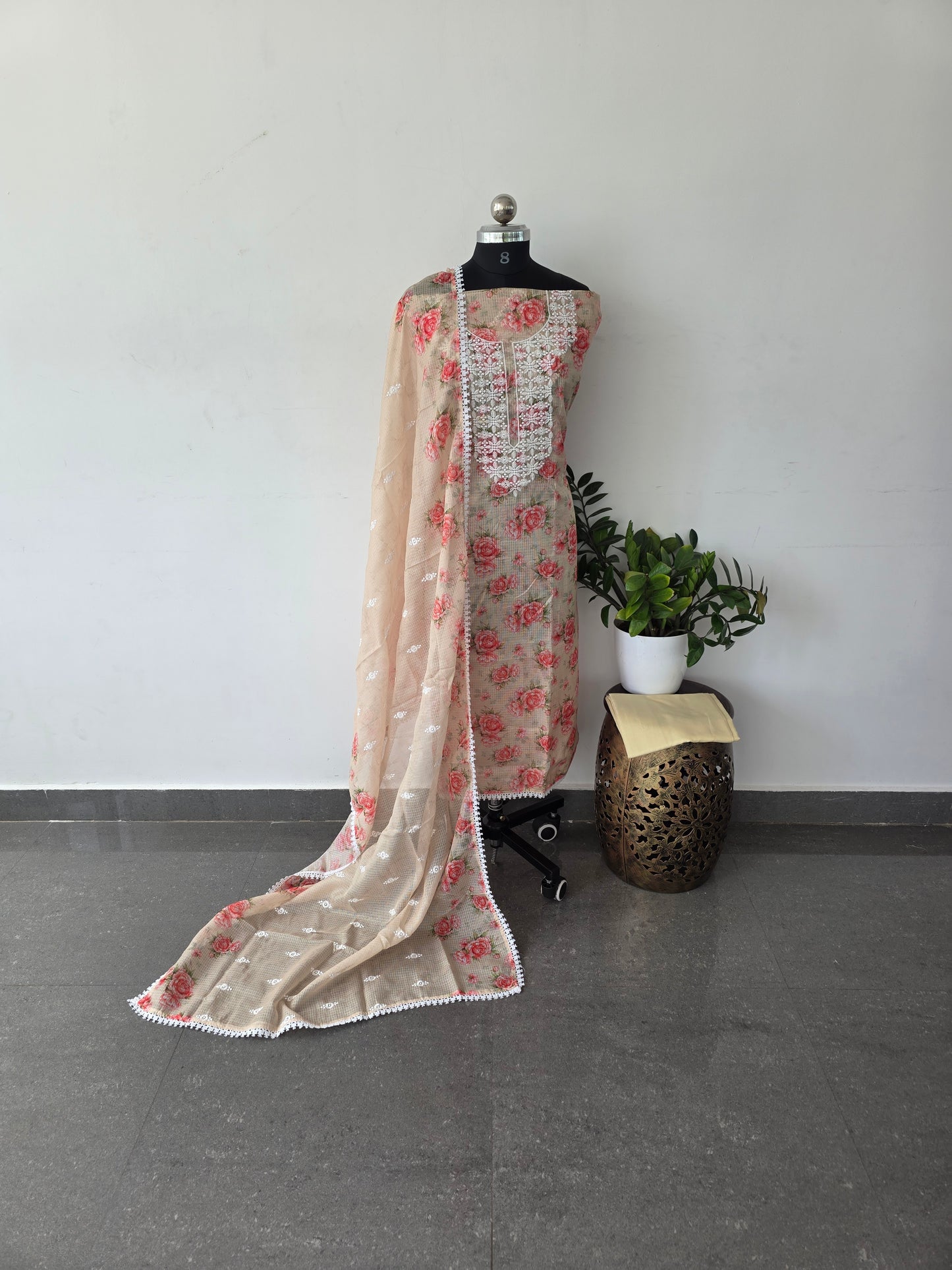 Premium embroidery kota set -DS128