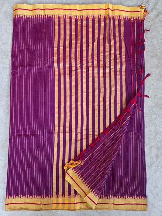 Mercerised stripes narayanapet with saree - NA232