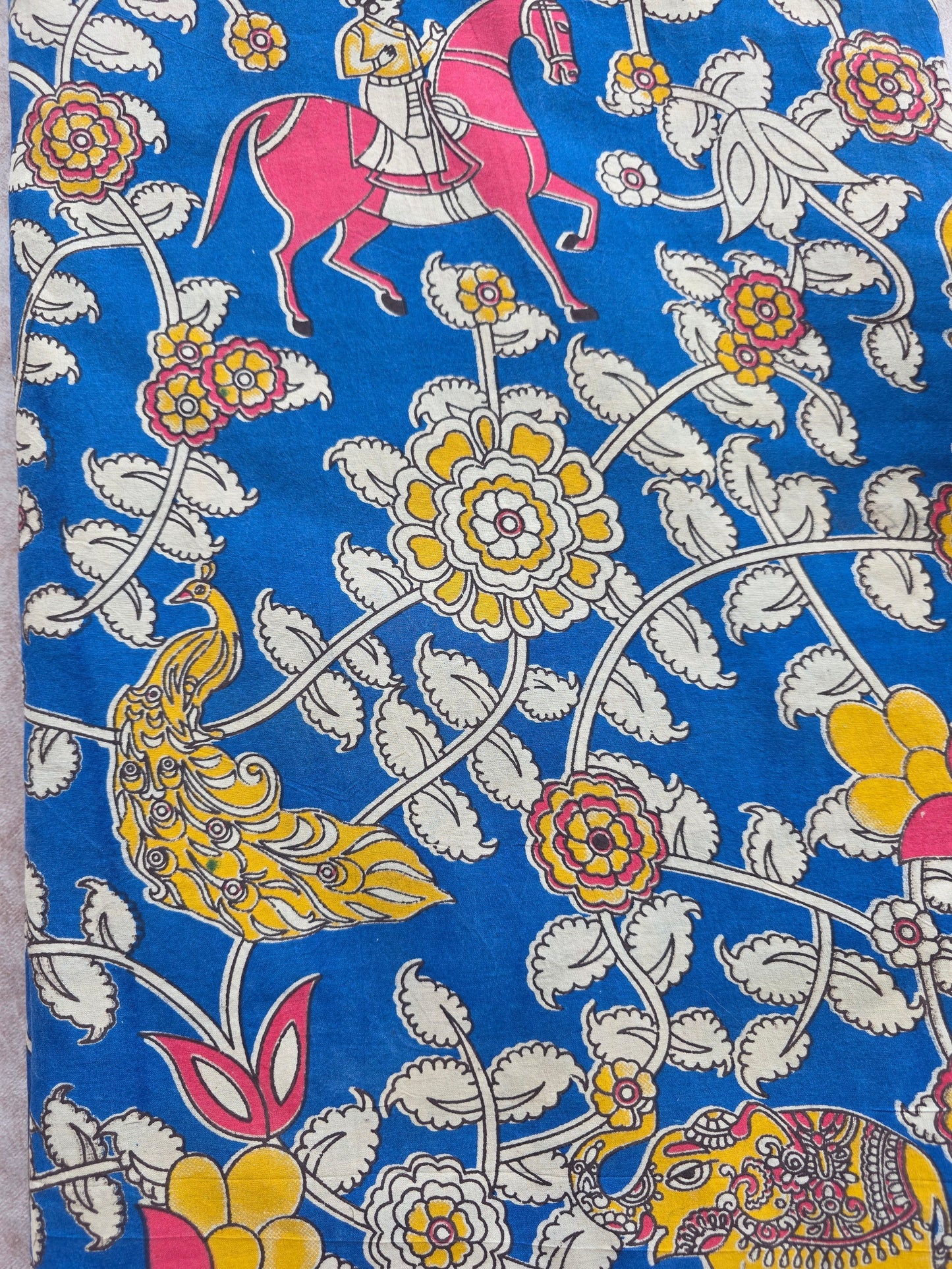 Pure kalamkari cotton running material (0.5meter)- KM58