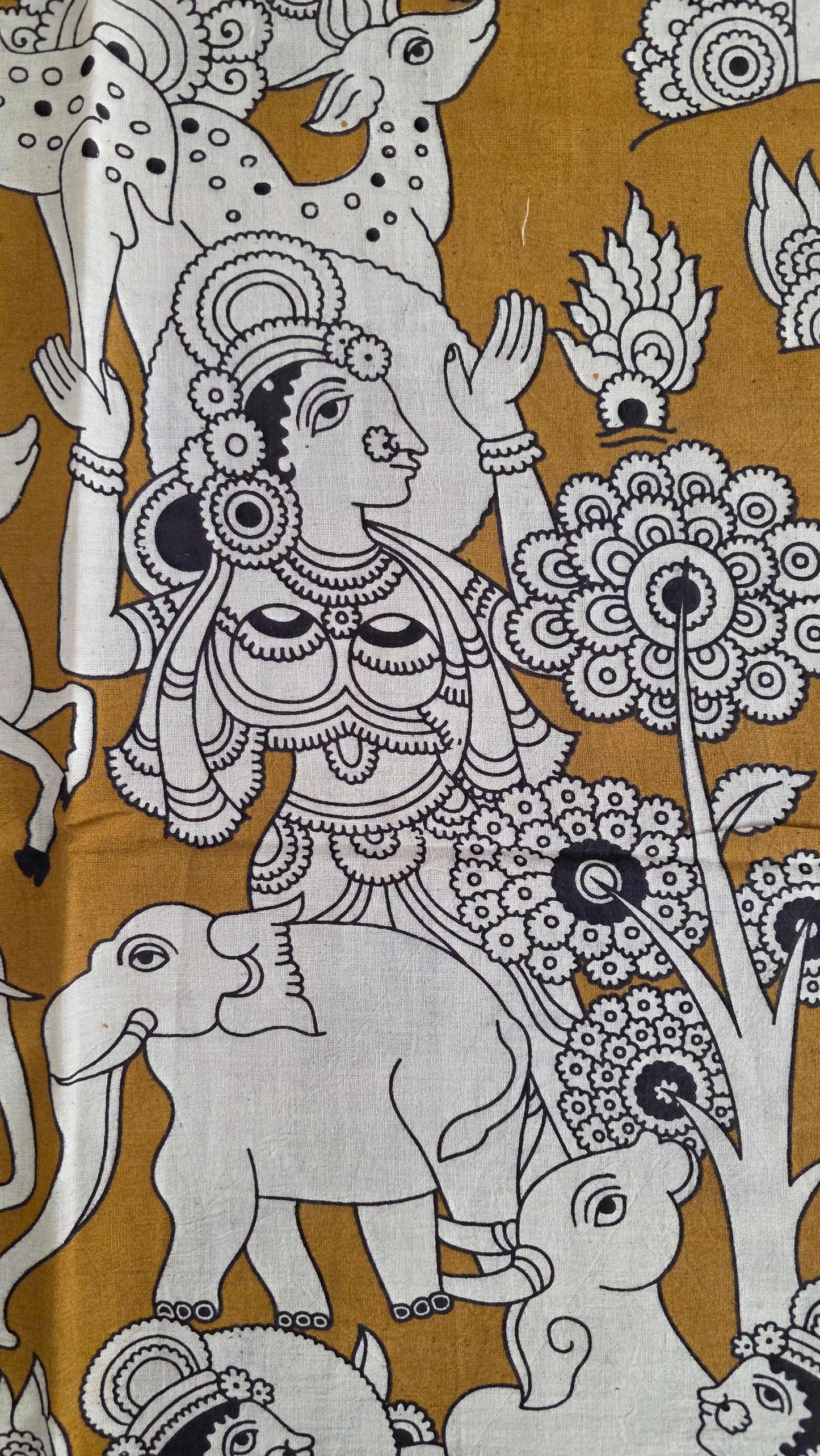 Pure Kalamkari Cotton Salwar Set (2.5 Metres) - Ak371