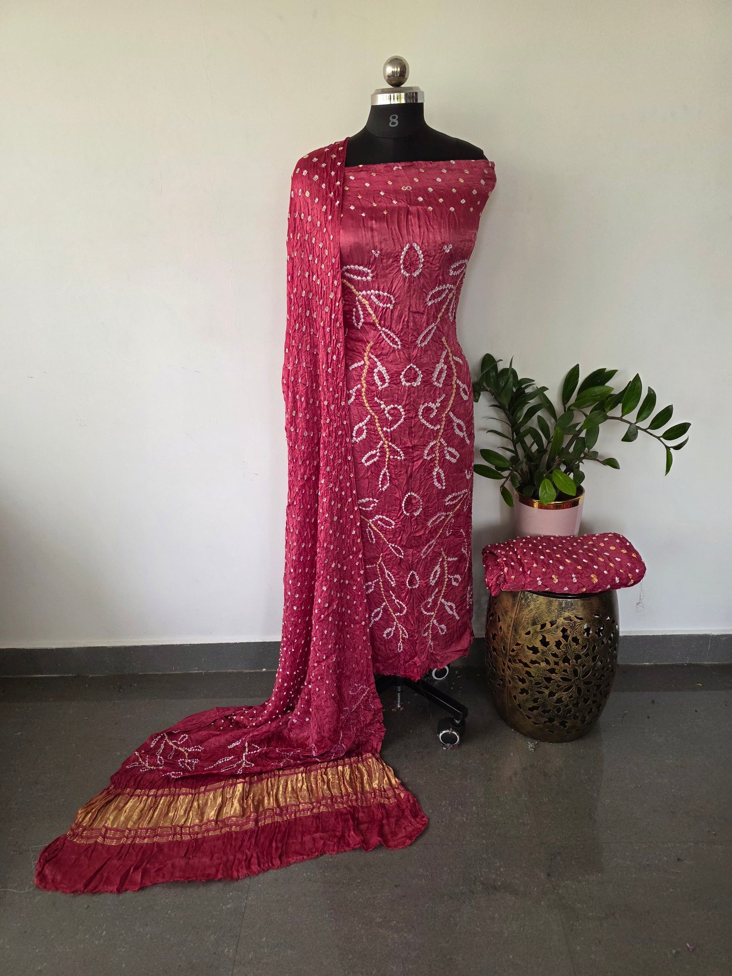 Handcrafted bandhani modal salwar set - B105