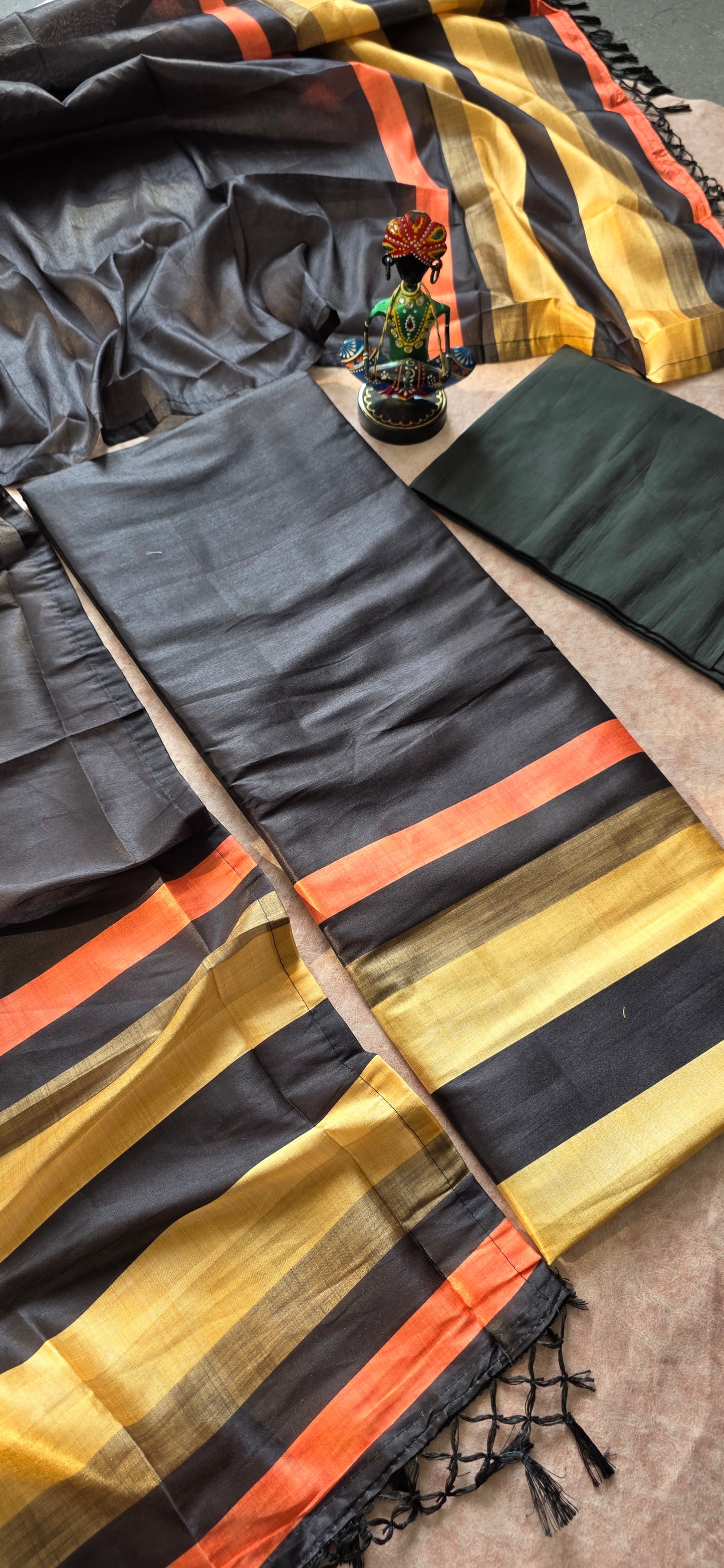 Premium tussar silk set - TUS5