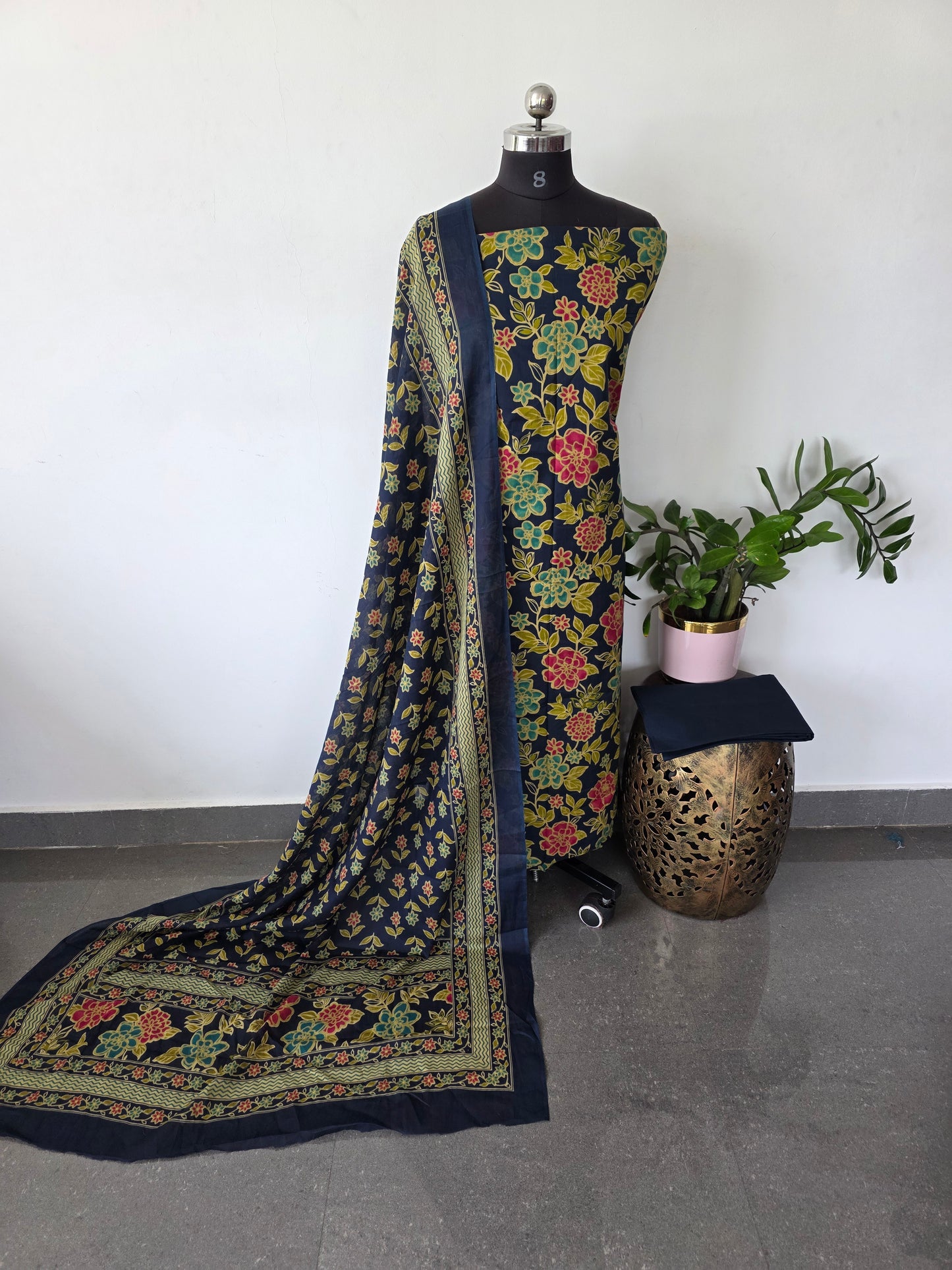 Jaipuri pure cotton salwar set - JA854