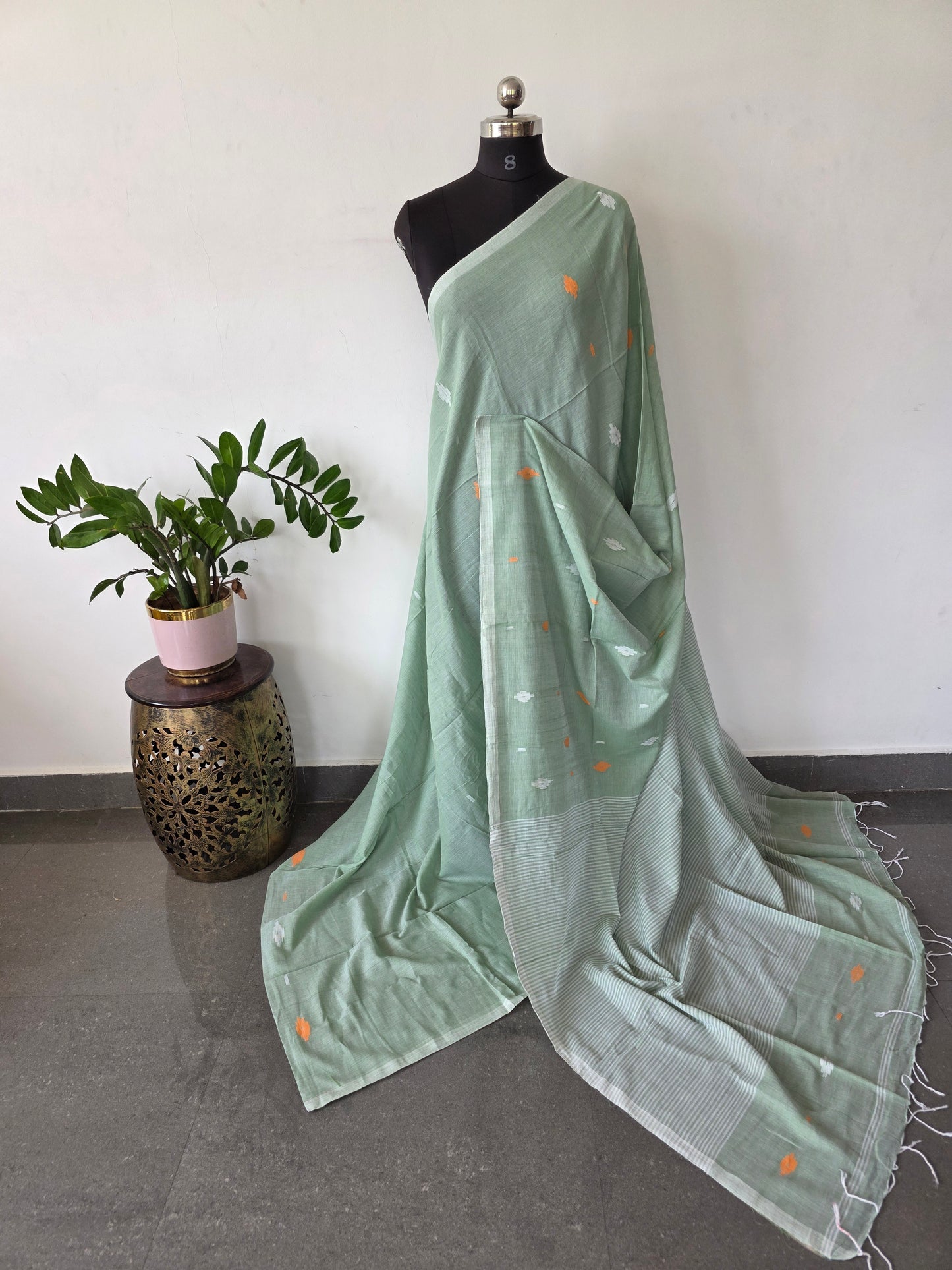 Malai cotton West Bengal saree - BB545