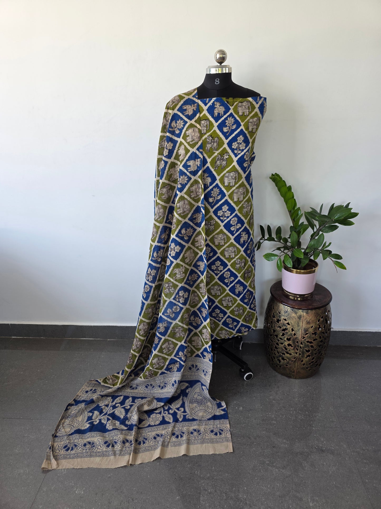 Pure kalamkari cotton salwar ( 2 pc set ) - ES22