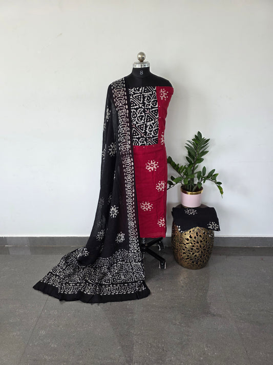 Pure kantha batik cotton set  - BA4