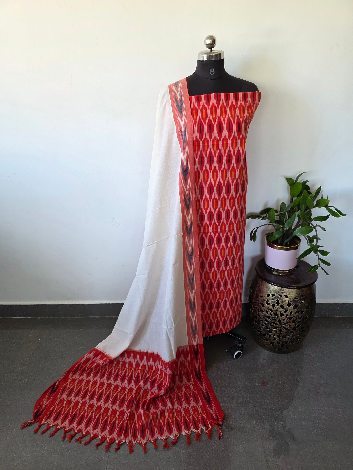 Pochampally ikkat cotton set - KK87