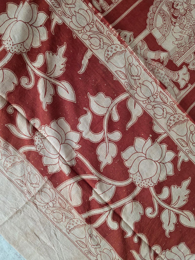 Pure Kalamkari Cotton Salwar Set (2.5 Metres) - Ak366