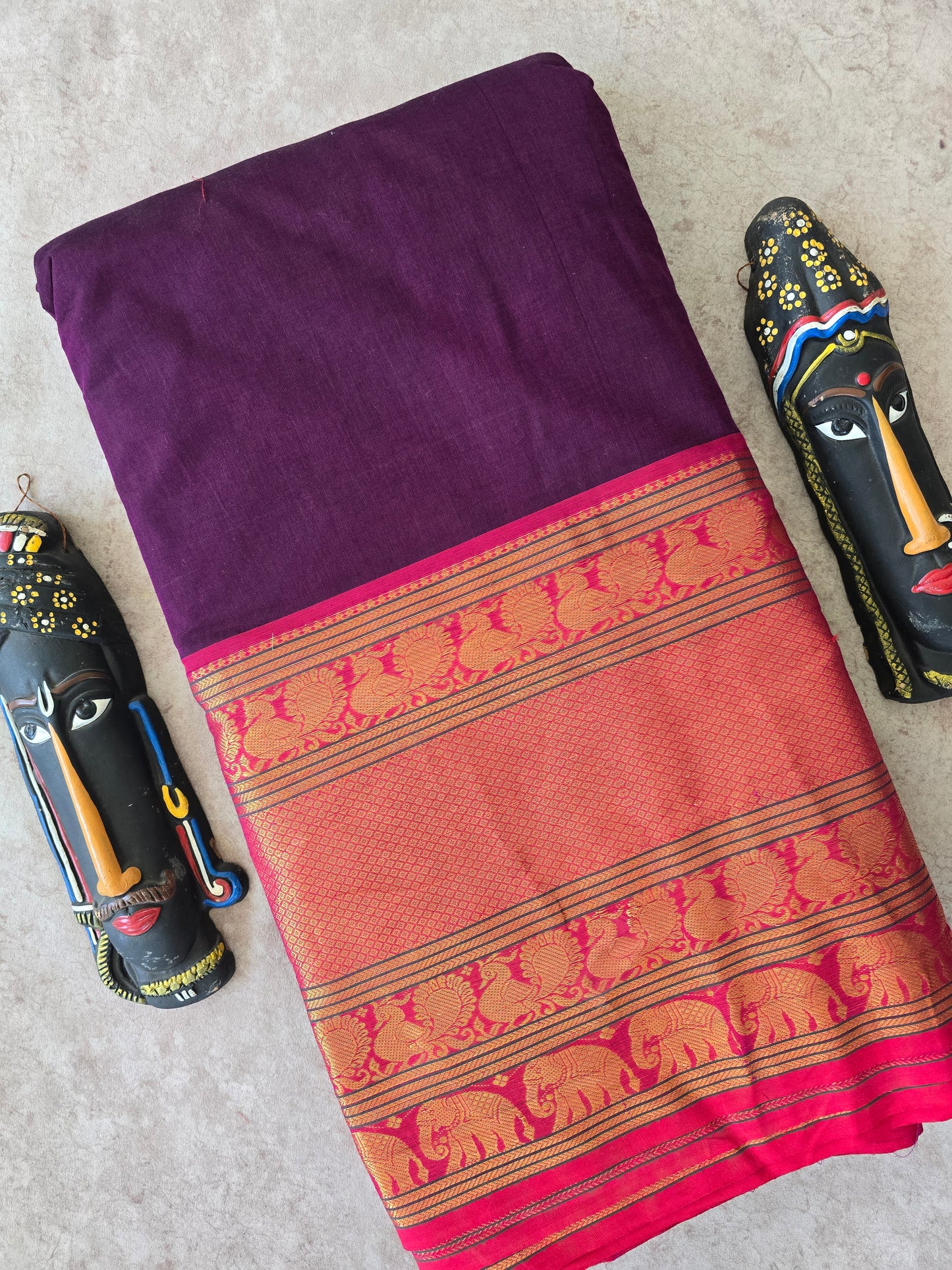 Chettinadu cotton running material ( 0.5 mtrs )- CRM1