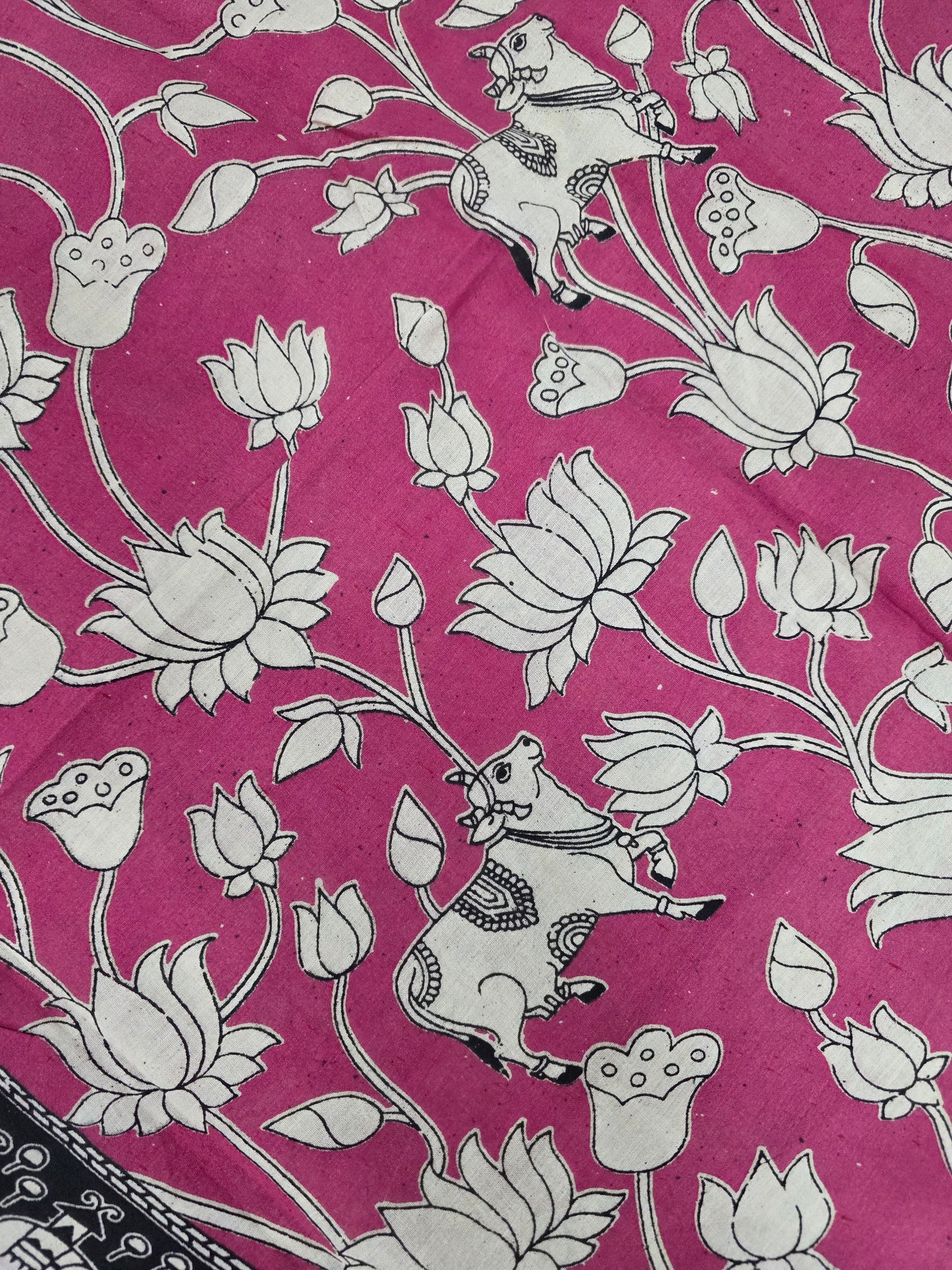 Pure Kalamkari Cotton Salwar Set (2.5 Metres) - Ak345