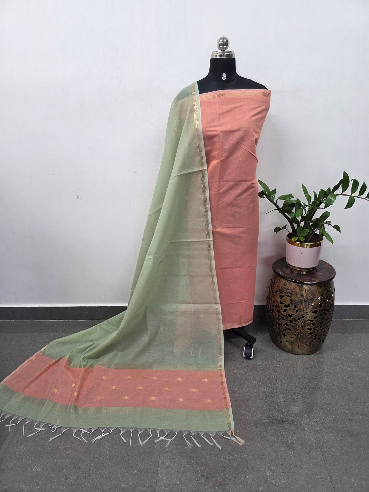 Semi Maheshwari silk set-SM397