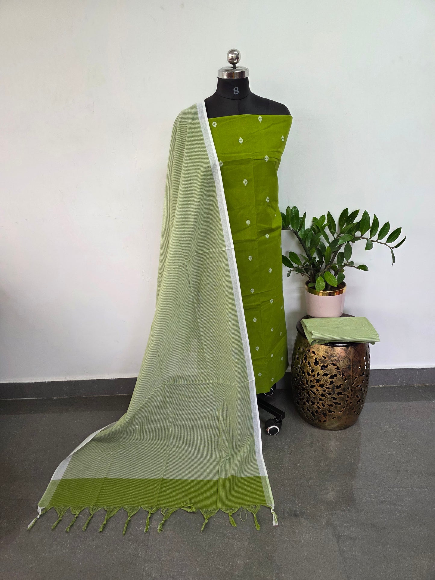 South cotton set with jacquard butta - HJ69