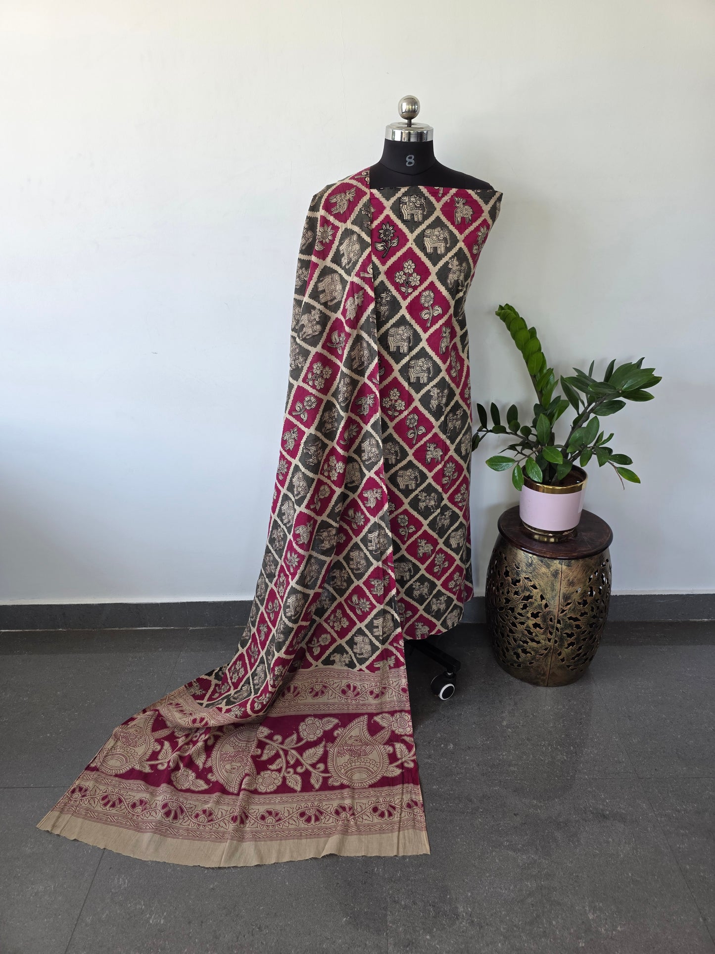 Pure kalamkari cotton salwar ( 2 pc set ) - ES21