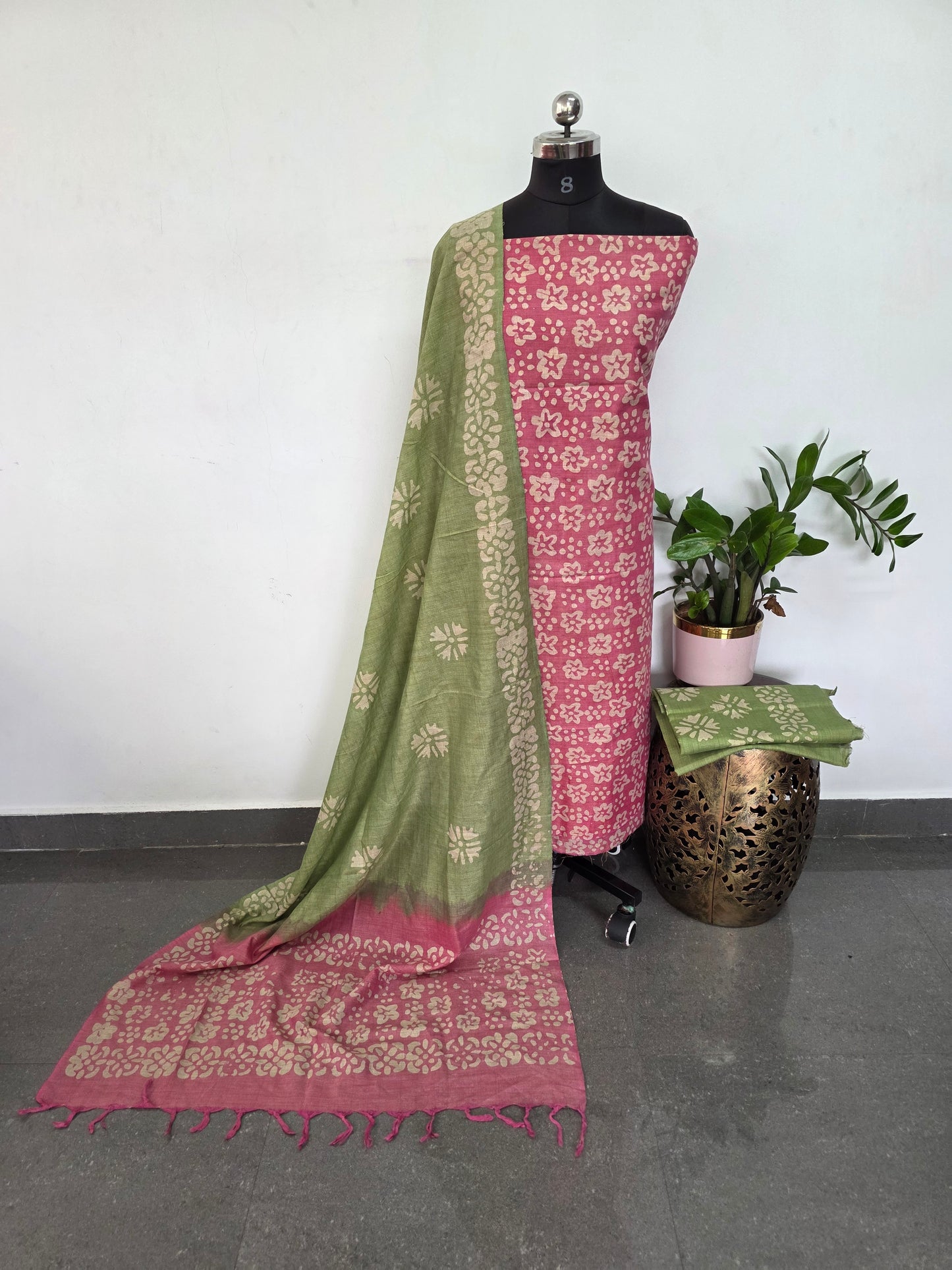 Bhagalpuri batik salwar set - BA317