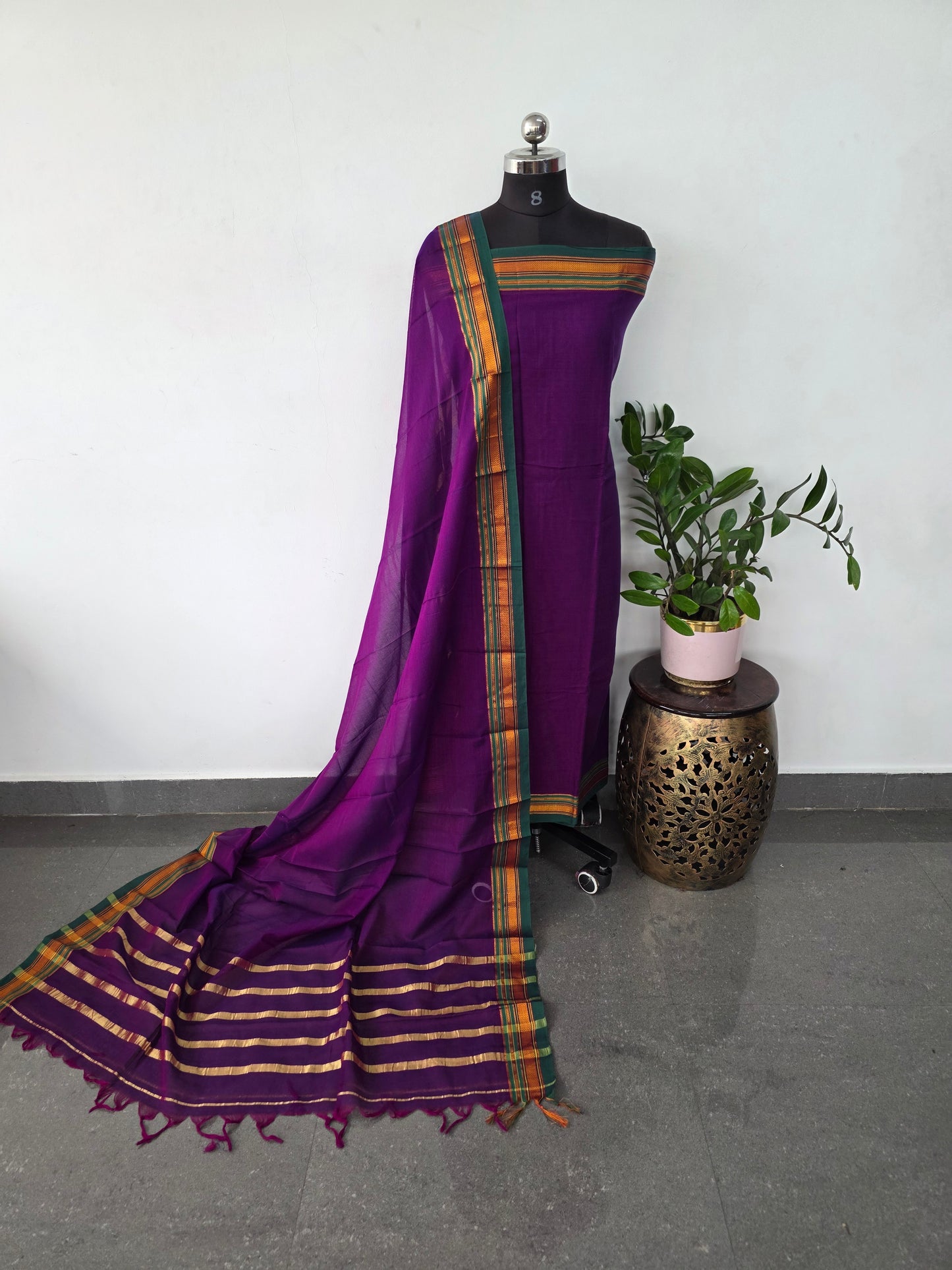 Mercerised narayanapet salwar set (4.5 meters)- NA411