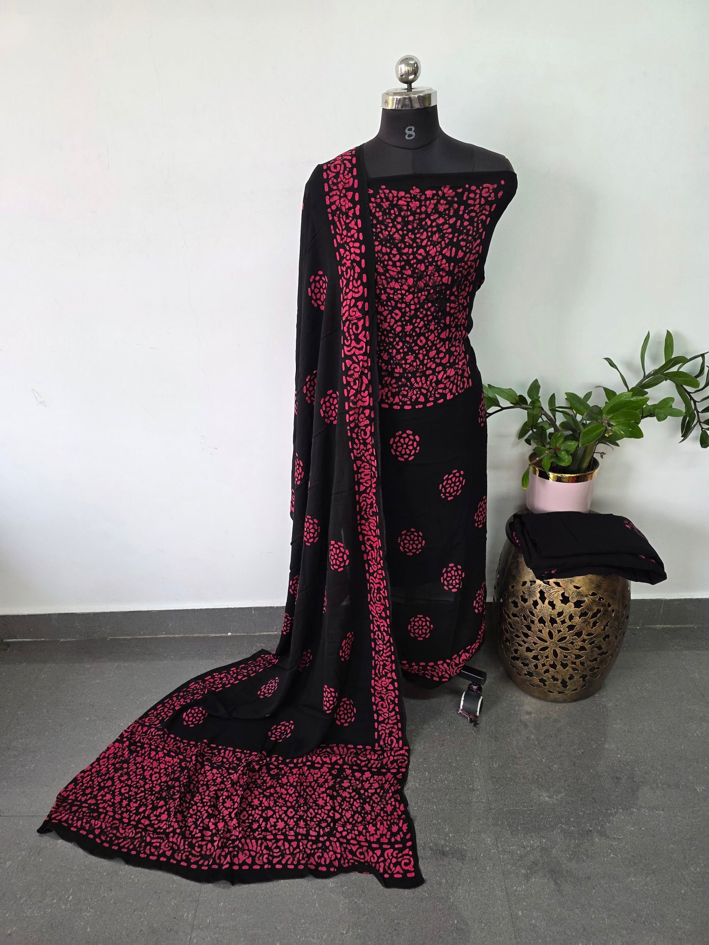 Batik georgette viscose salwar set - VZ31
