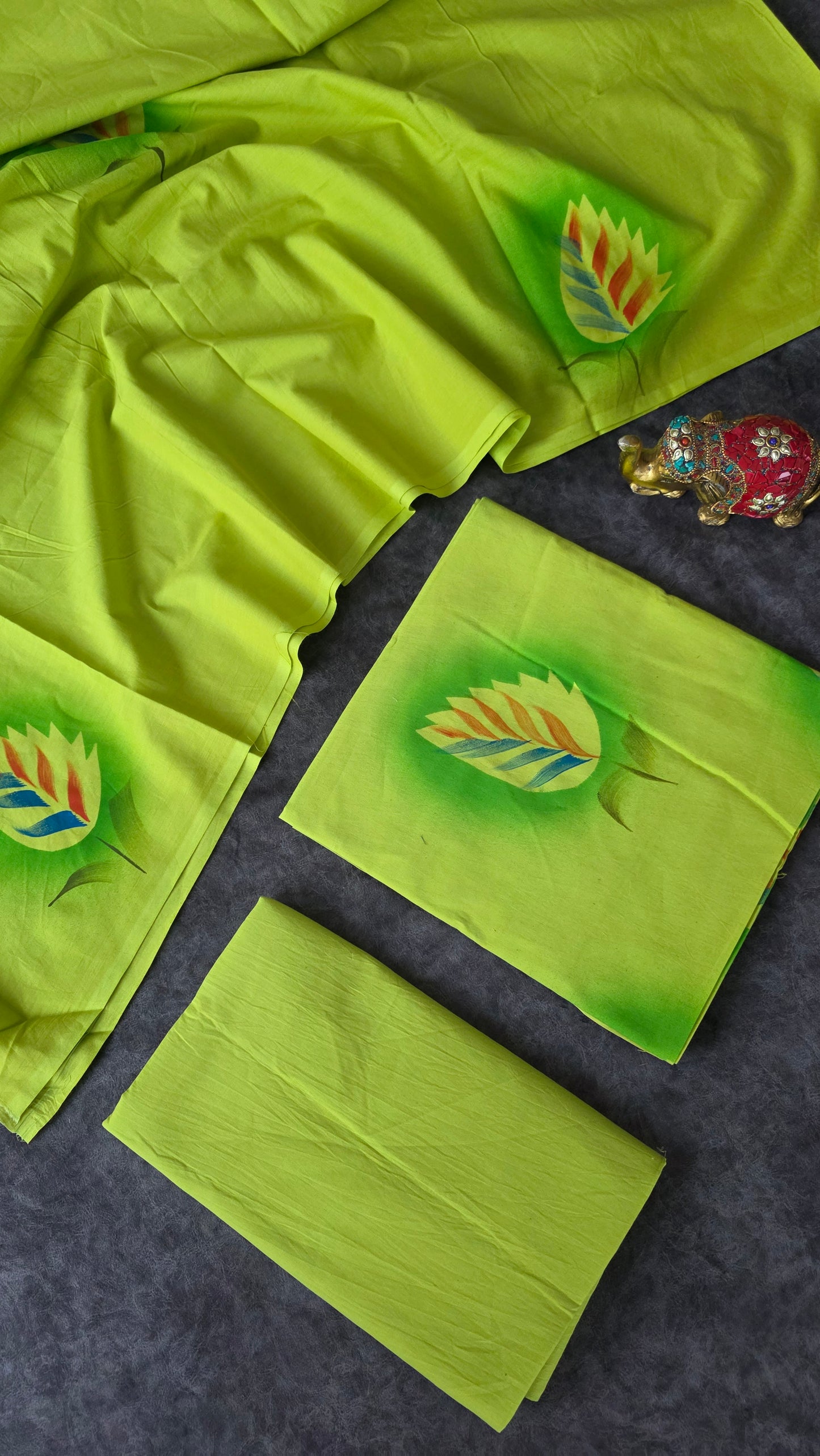 Handblock Jaipuri cotton salwar set - ZG34