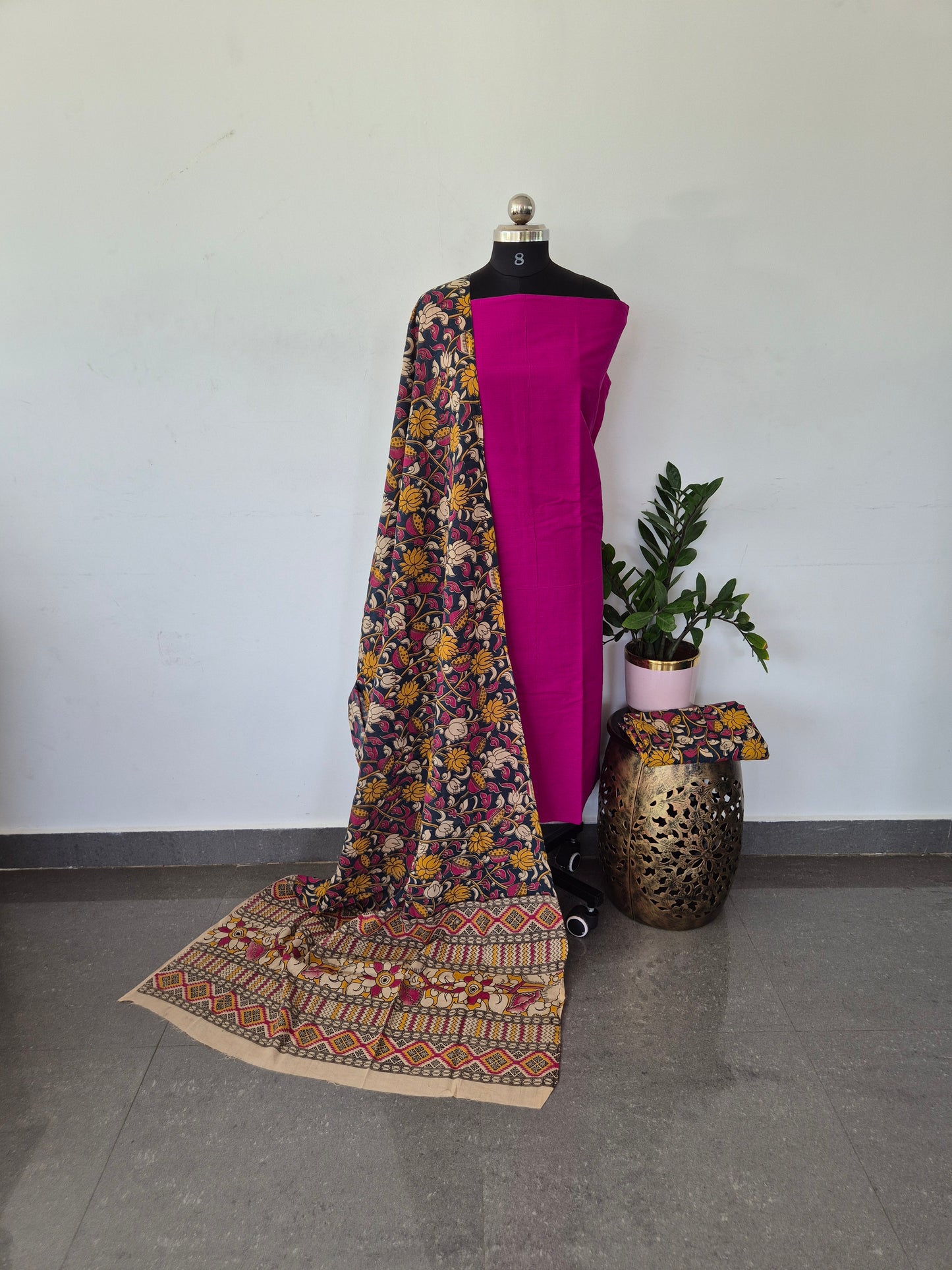 Authentic kalamkari cotton set - CLA252