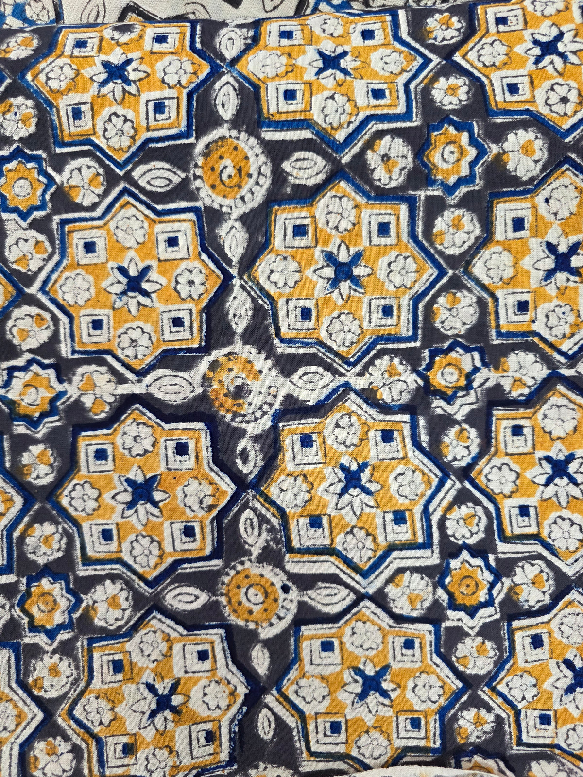 Handblock pure kalamkari cotton set (2 pc set) - AK518