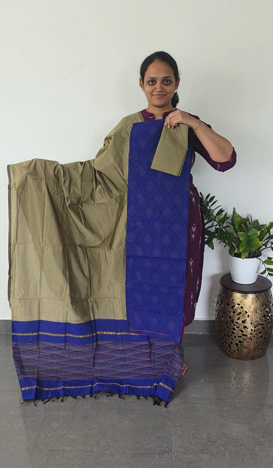 Pochampally full ikkat sico set - SA44