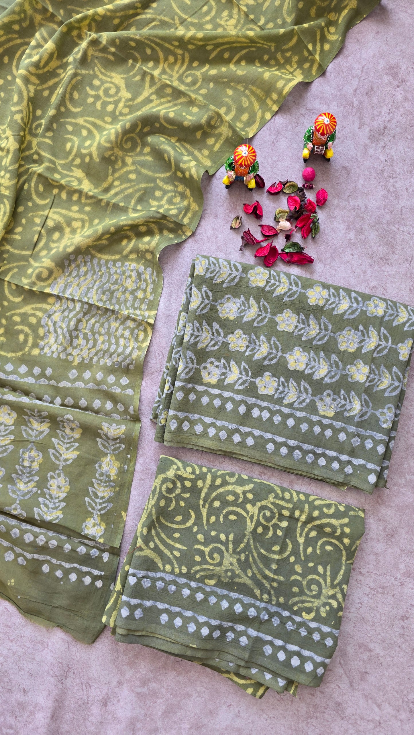 Handblock Jaipuri pure cotton set - JA478