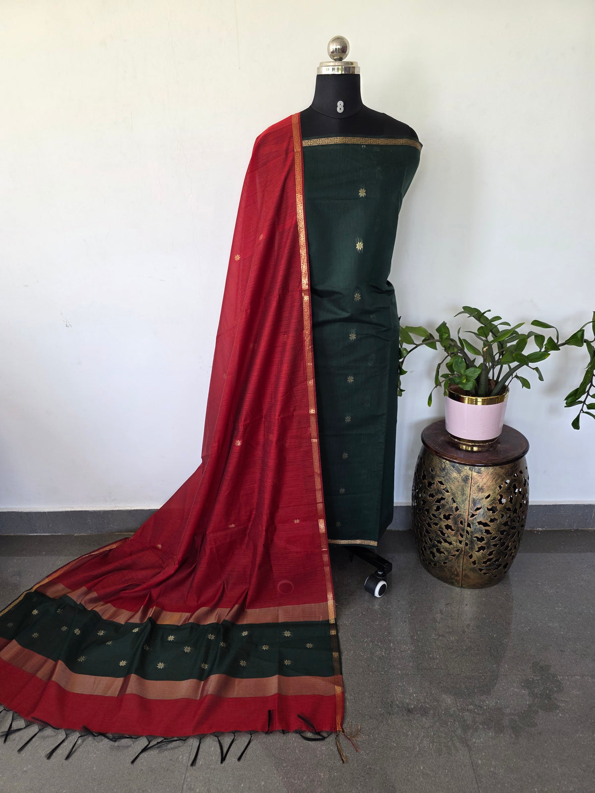 Semi Maheshwari silk salwar set-SM250