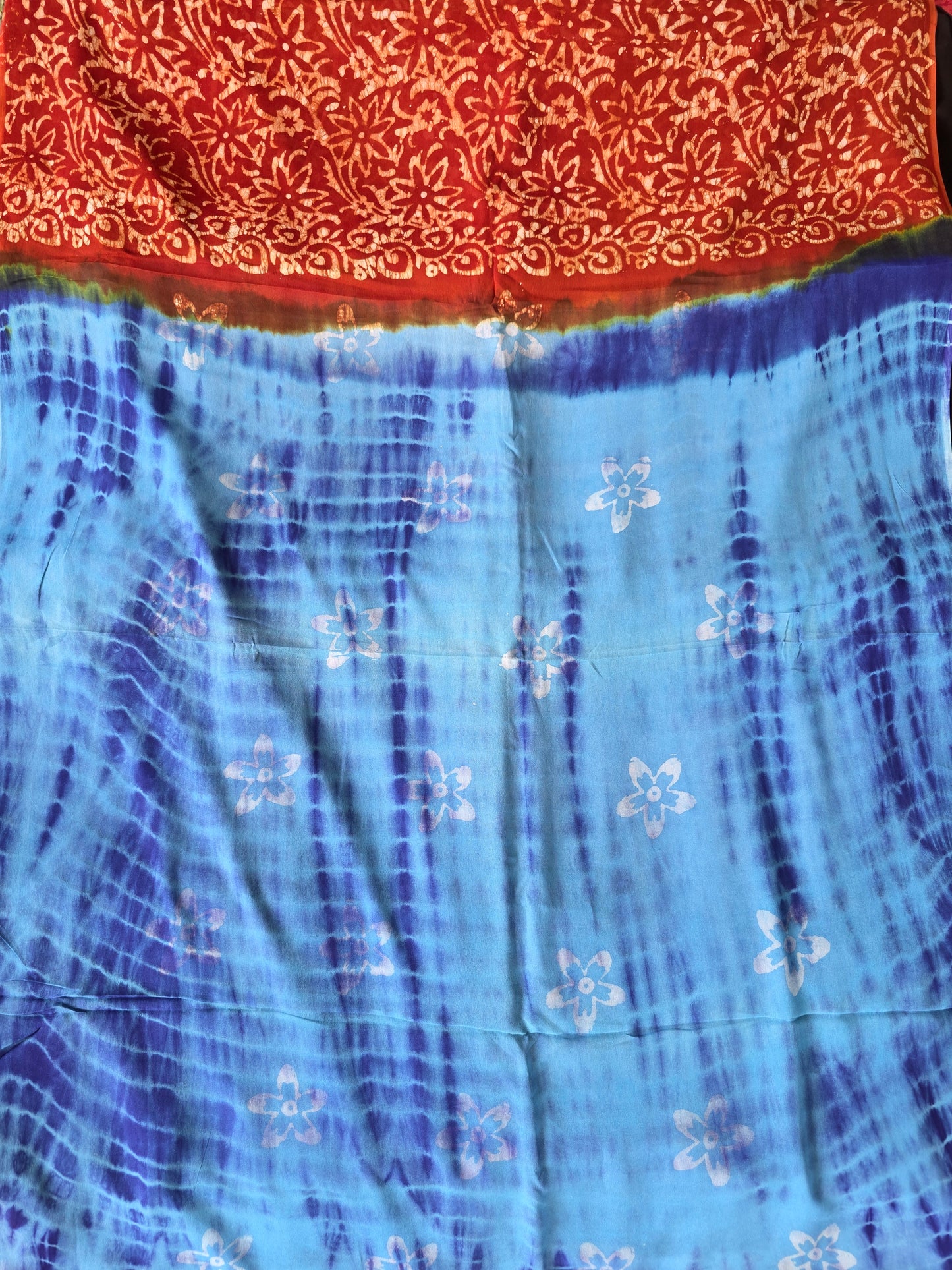 Handblock georgette salwar set - GE183