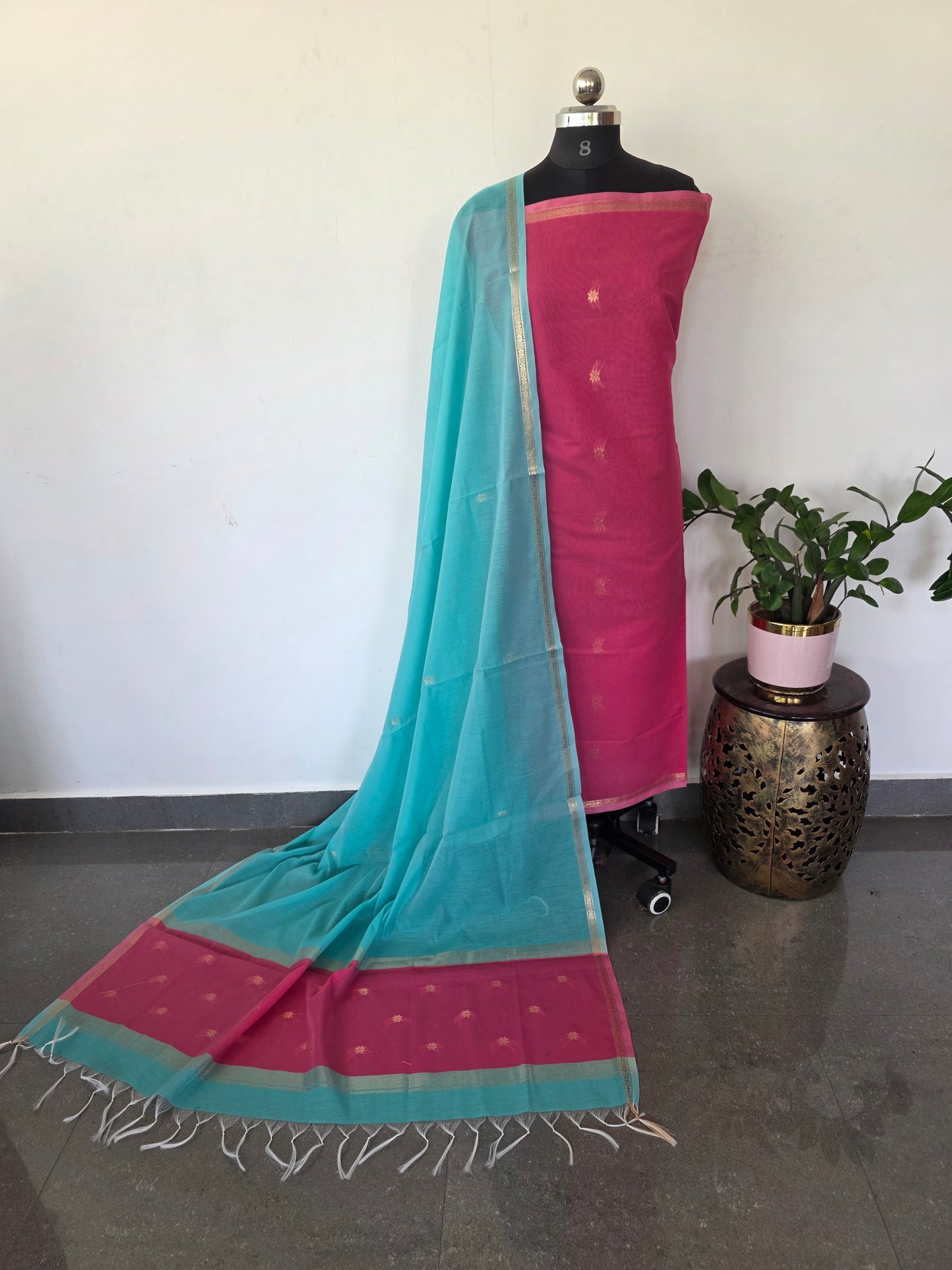Semi Maheshwari silk salwar set - SM185