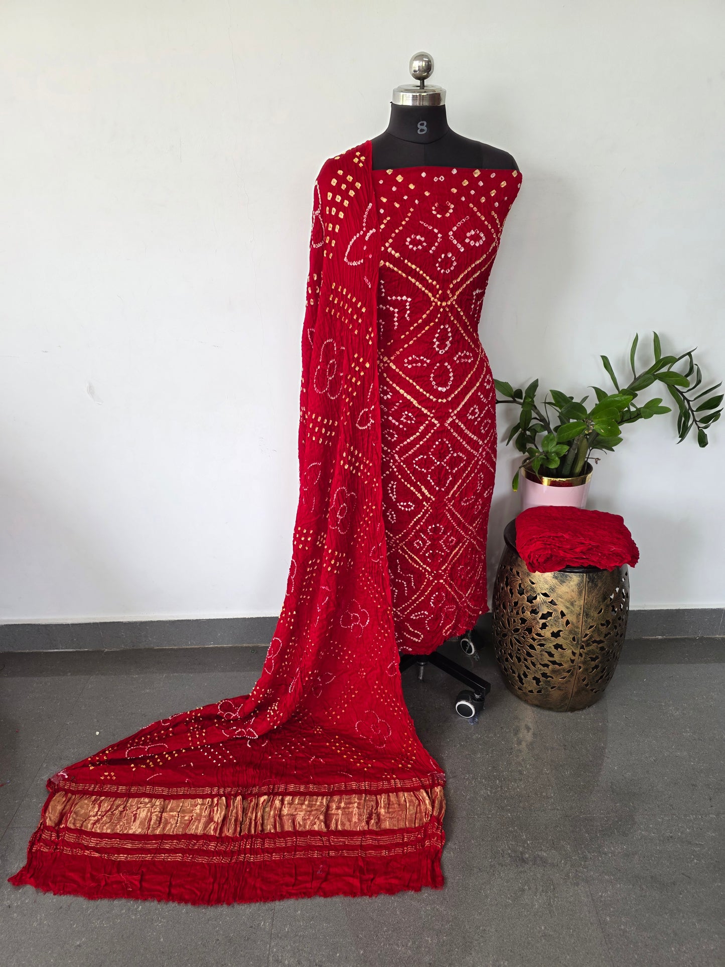 Handcrafted bandhani modal salwar set - BN81