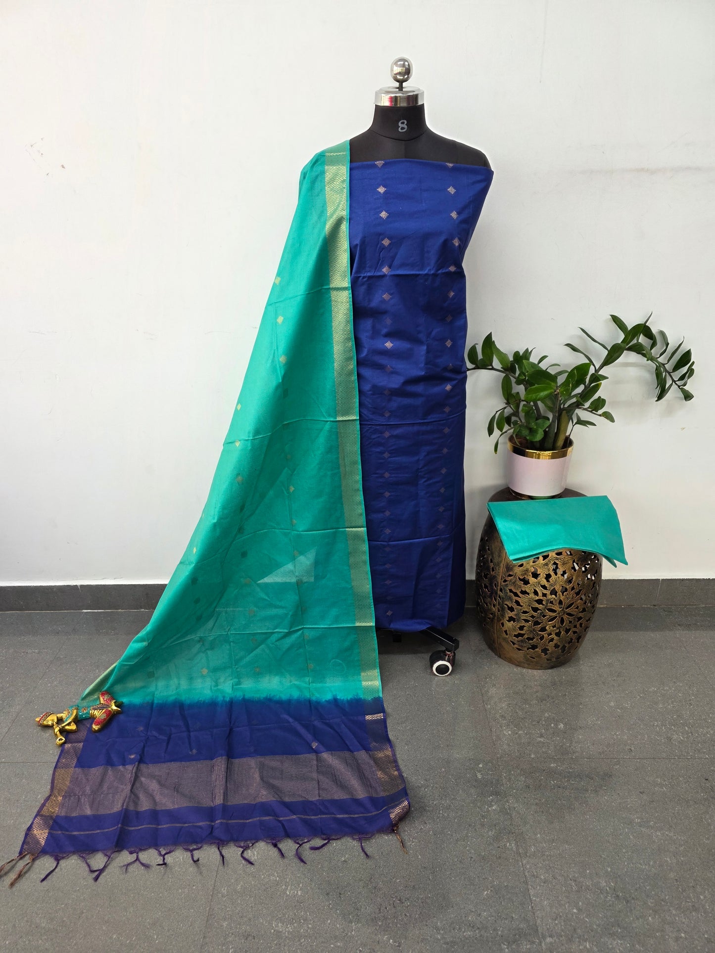 Bhagalpuri dobby weaving silk set -BA568