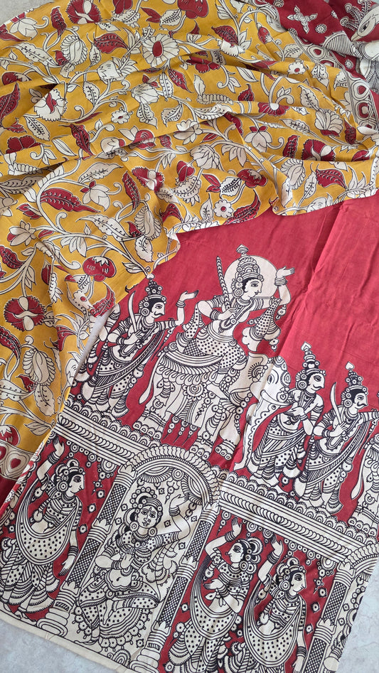 Authentic pure kalamkari cotton set - AK27