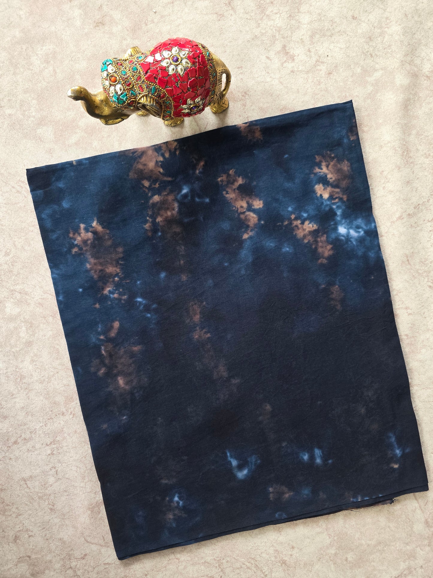 Tie & dye marbele print Batik Nighty/ Kaftan fabric ( approx 3 mtrs ) - NF52